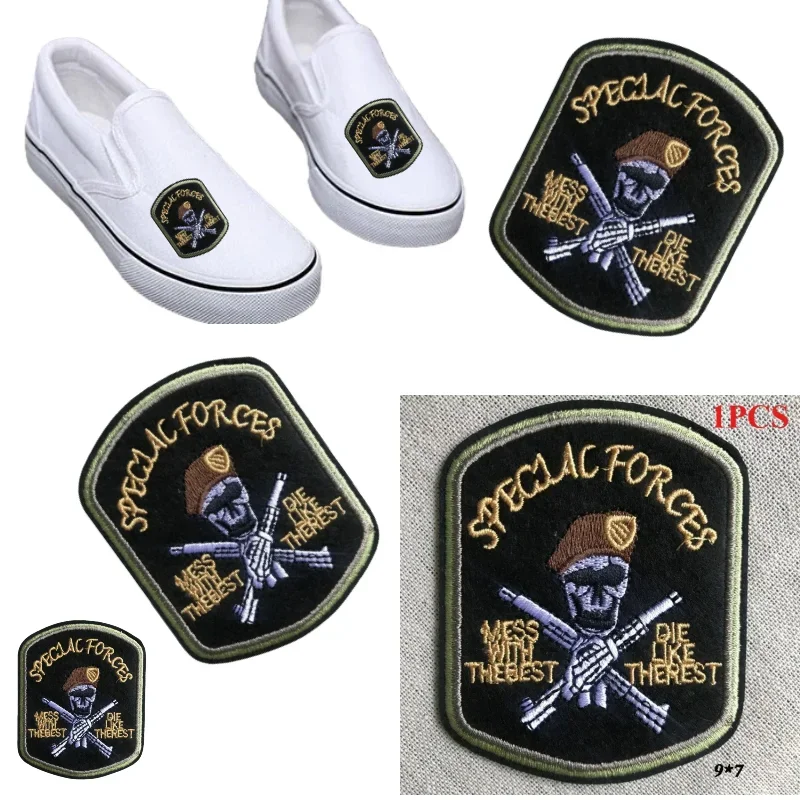 Embroidery Adhesive Cool Punk Skull New Skull Cloth Sticker European and American Ghost Head Personalized Clothing Accessories