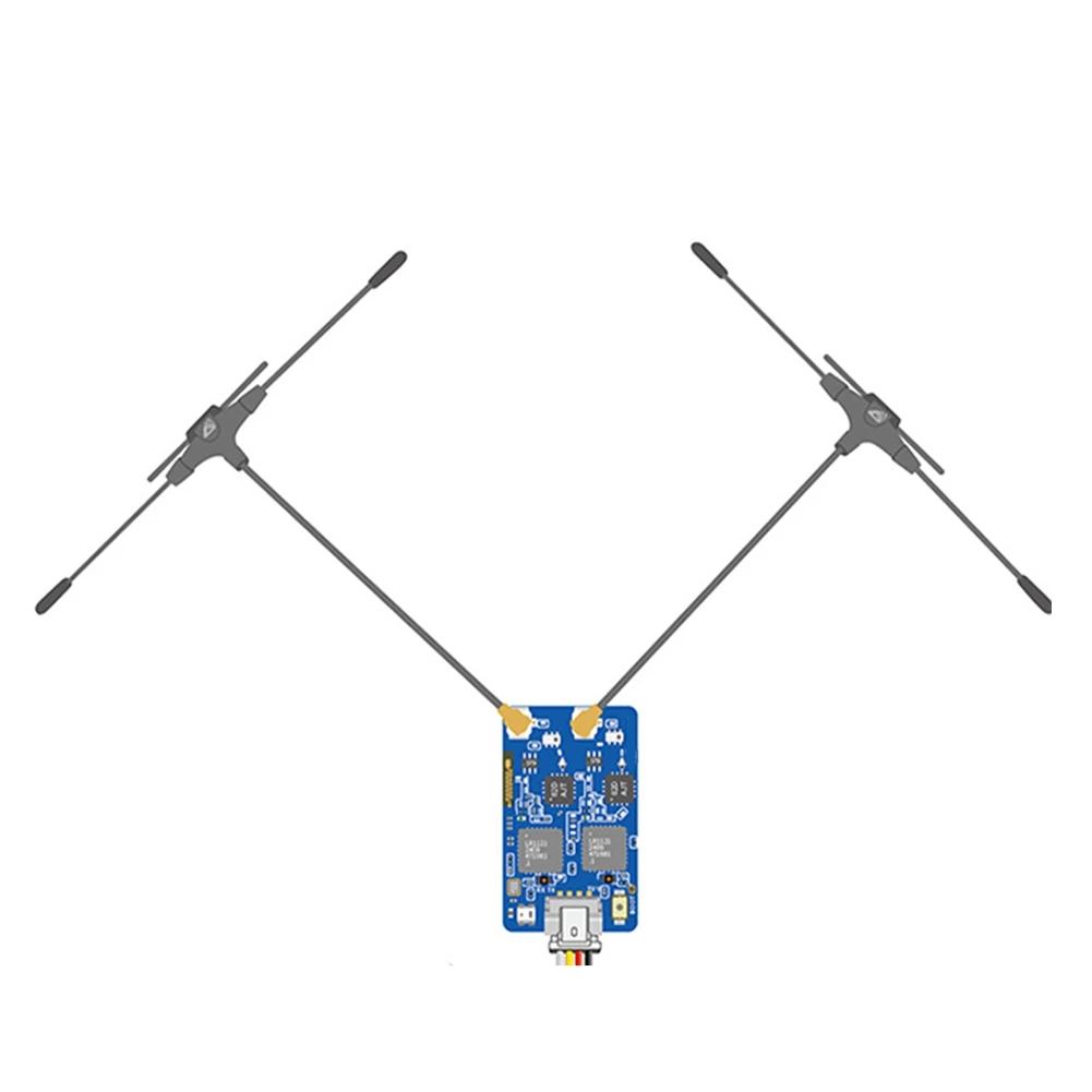 

900 МГц 2,4 ГГц 915M ELRS двухдиапазонный приемник Gemini RX Expresslrs TCXO для RC FPV Racing Long Range Drone