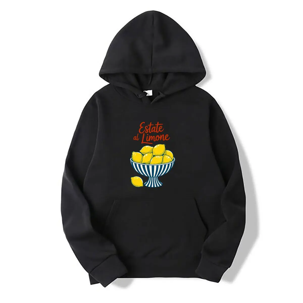 Estate Al Limone Italian Lemon Bowl Graphic Autumn and winter new men's and women's hooded sweatshirts