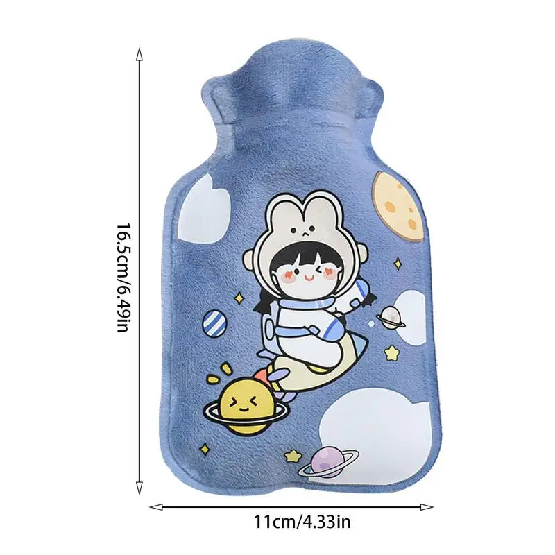 250ml Hot Water Bottle Cute Hot Water Bag Winter Hand Feet Warmer Hot-water Bag for Menstrual Cramps Neck and Shoulder Relief