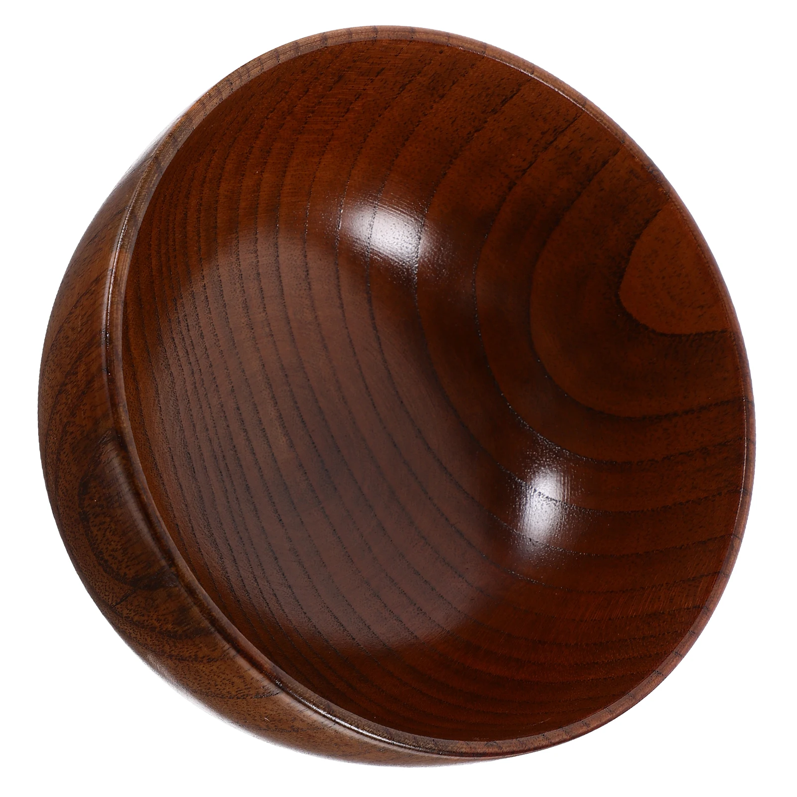 

1pcs Wooden Bowl Large Capacity Natural Wood Serving Bowl Heat Resistant For Salad Fruit Bread Soup Kitchen Storage