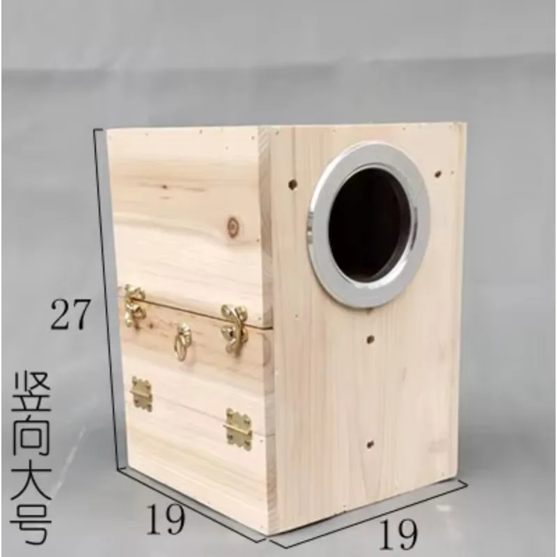 

High Quality Wood Bird Cage Parrot and Bird Wooden House Breeding Box for Bird House