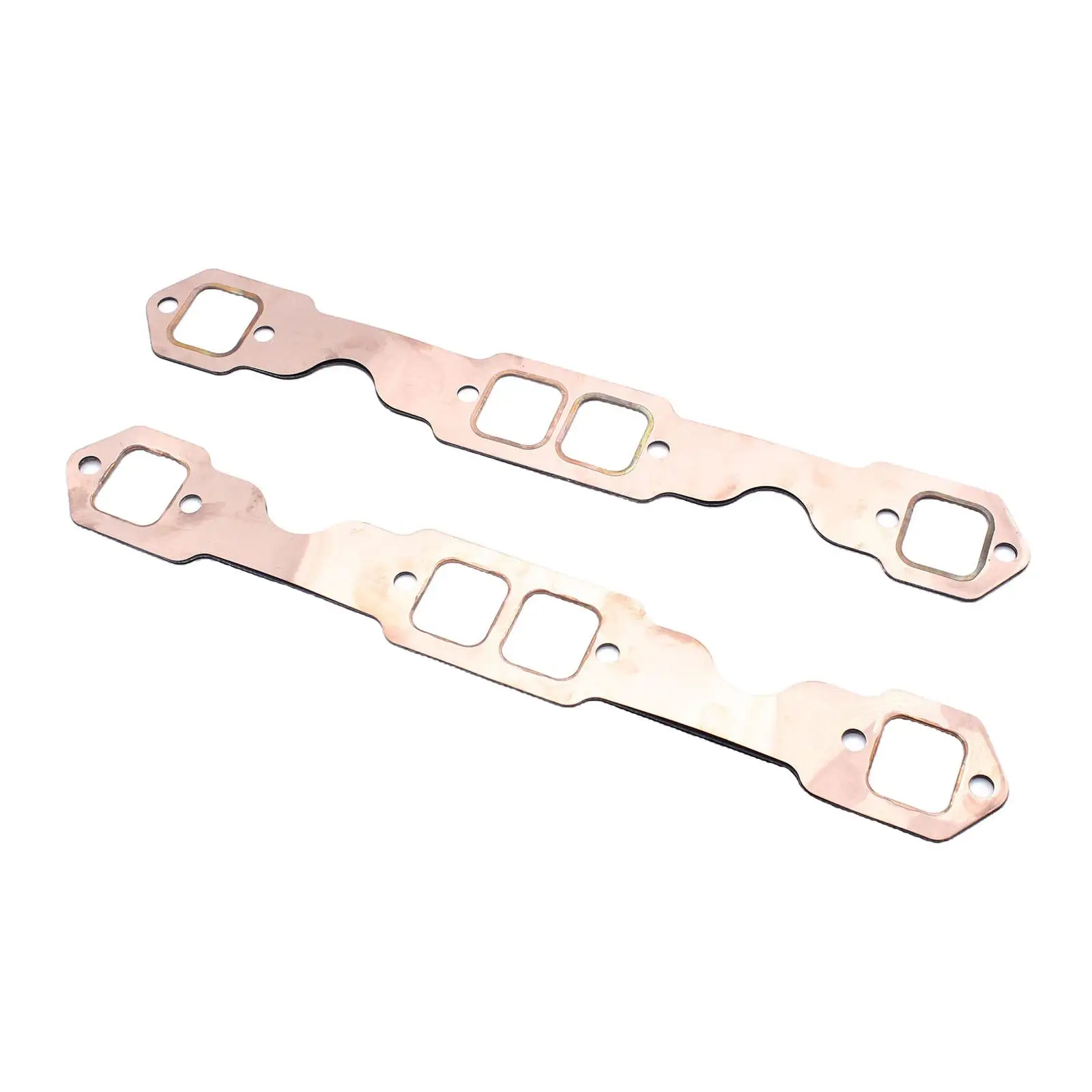 2 Pieces C Copper Header Exhaust Gasket for 283 327 350 383 400 Exhaust