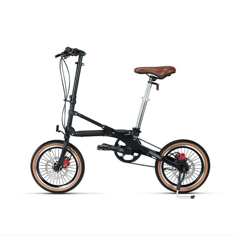 

Variable speed one second folding bicycle 16 inch ultra-light portable belt