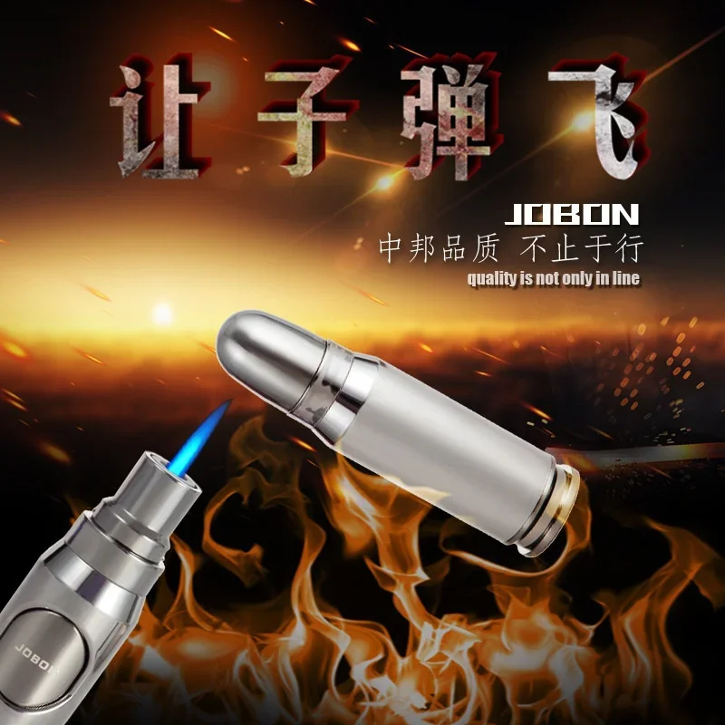 

Windproof Lighter Cigar Lighter Smoking Accessories Personality Bullet Moxibustion Barbecue Straight Welding Torch Gift