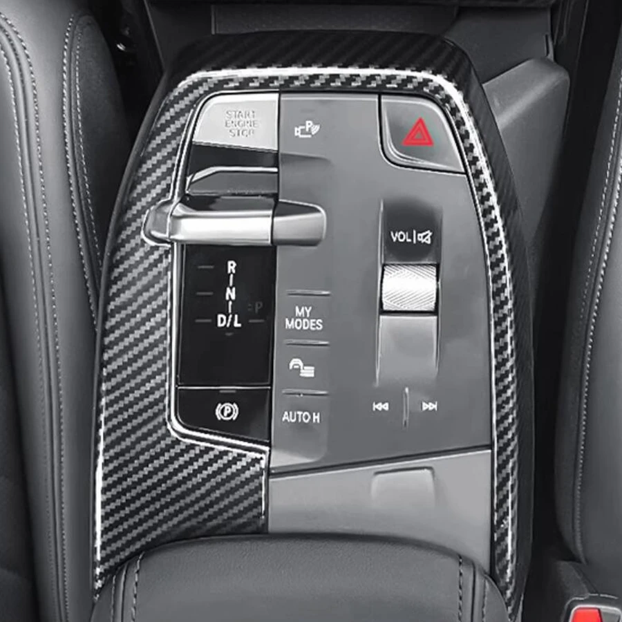 ABS الكربون نقل الأكشاك التحول صندوق التروس زخارف اللوحات غطاء إطاري الكسوة صالح لسيارات BMW X1 U11 2023 2024 اكسسوارات السيارات