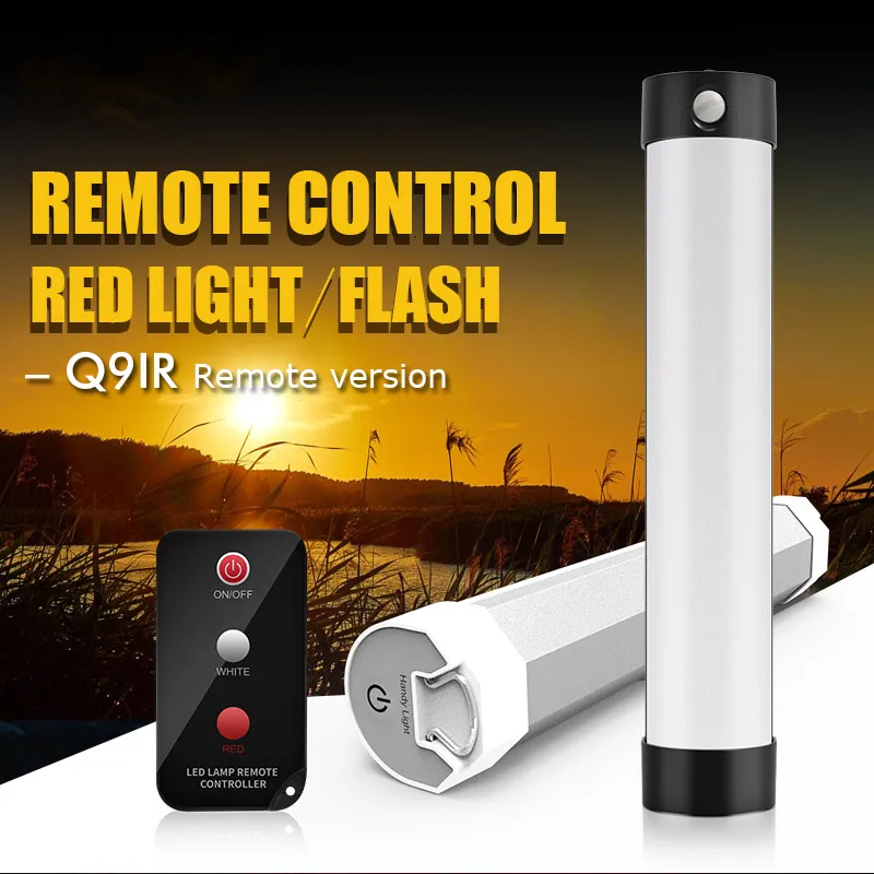 Luz de Camping con Control remoto, lámpara de pesca Bivvy, luz Led magnética SOS de emergencia para acampar, recargable, portátil para exteriores,