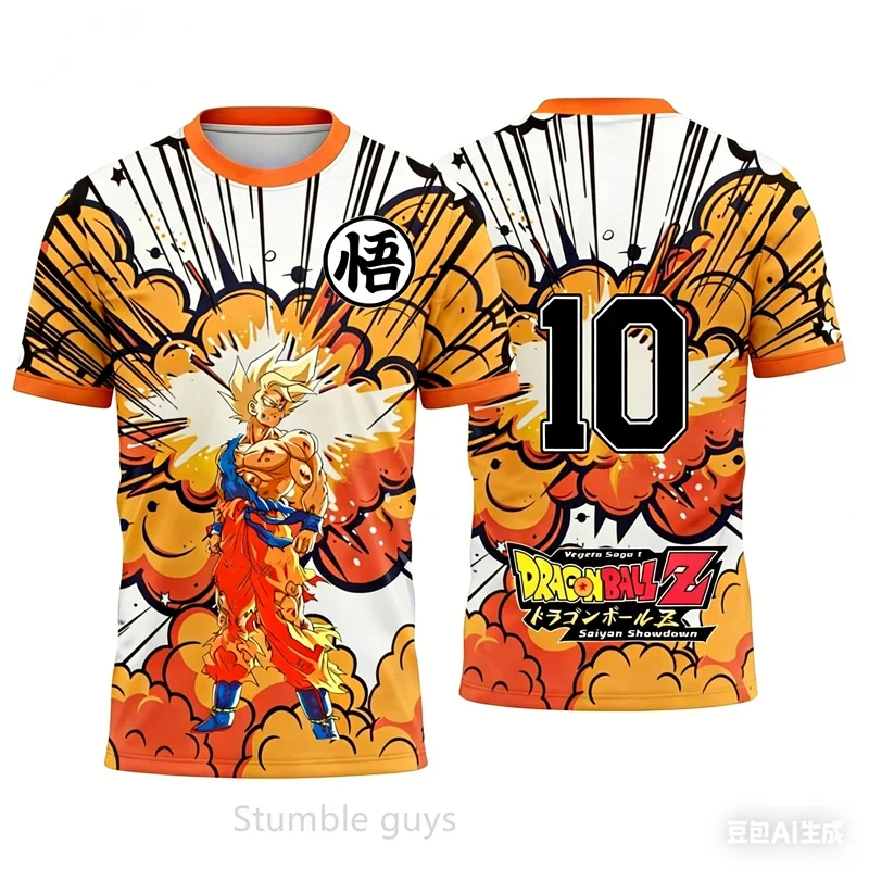

Футболка Dragon Ball, одежда для мальчиков, детская баскетбольная майка для девочек, спортивная рубашка Goku Kakarot для женщин, спортивная рубашка Super Saiyan