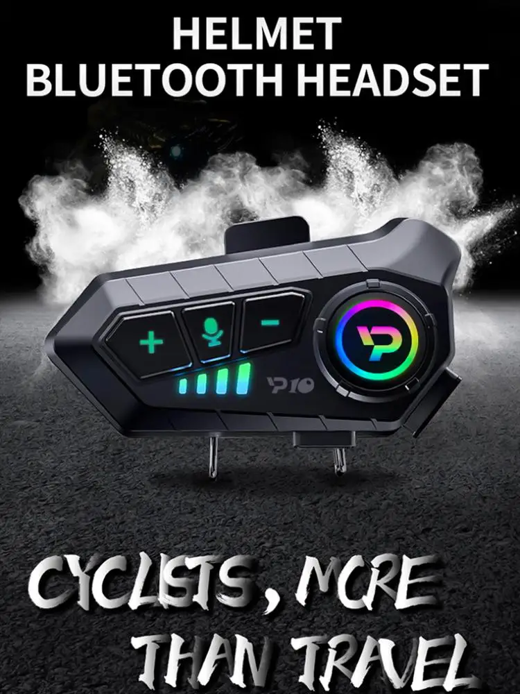Bluetooth capacete da motocicleta fone de ouvido sem fio ipx6 à prova dwaterproof água redução ruído