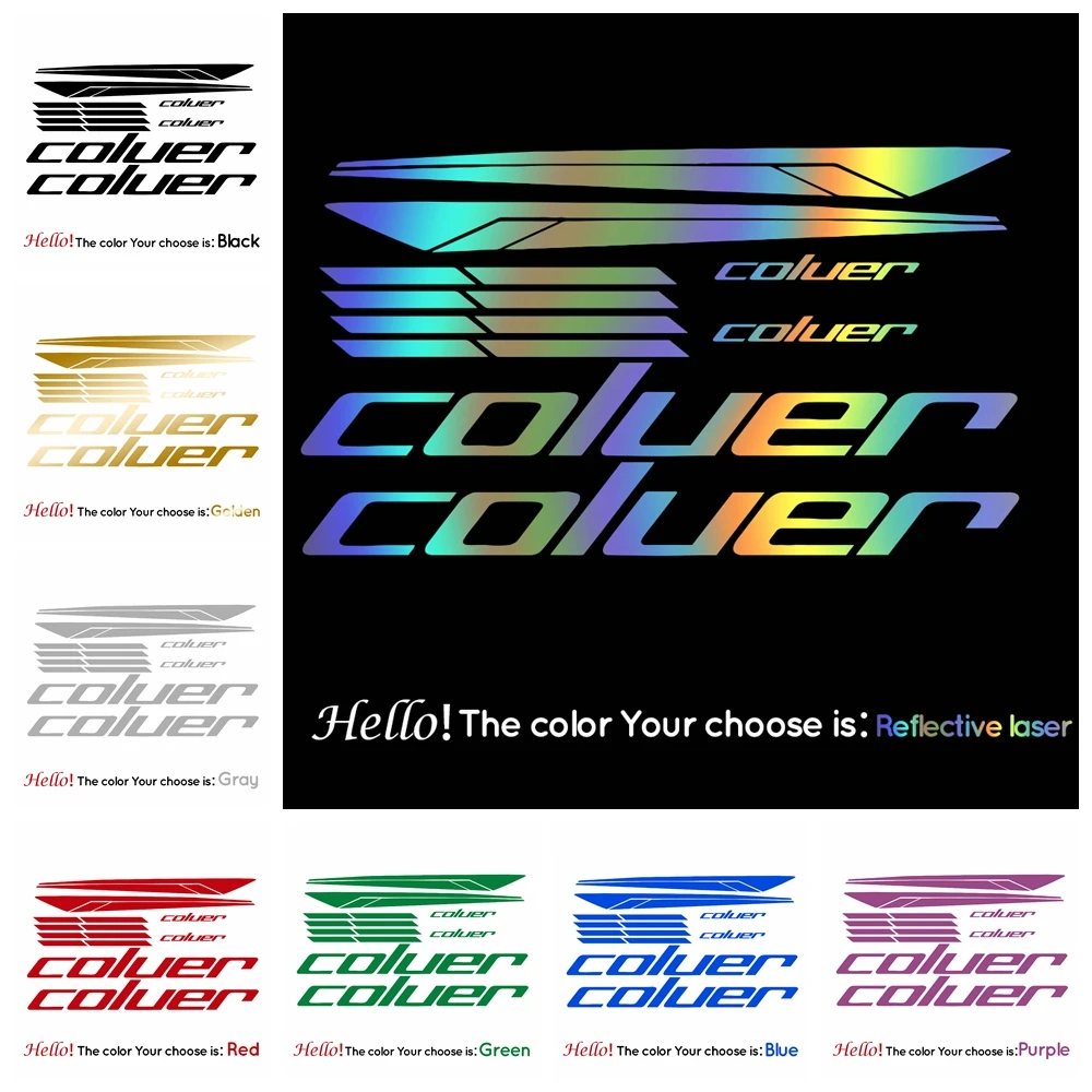 Bicycle sticker set coluer Autocollants de mode pour Moto, protection pour réservoir, Motocross, Pegatinas watertight