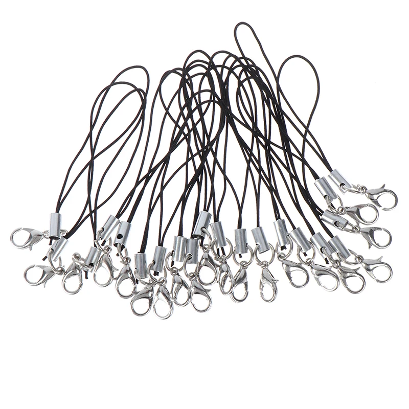 5/10Pcs Lanyard Lariat Cords Lobster Clasp Rope Keychains Hooks Mobile phone Strap Charms Keyring Bag Accessories Key Ring