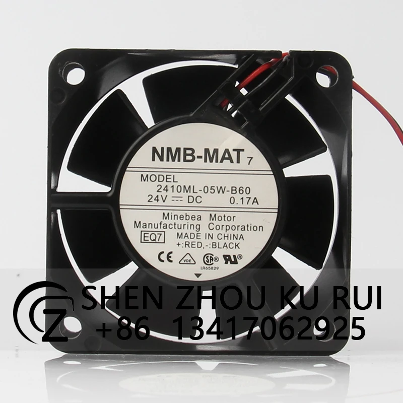 2410ML-05W-B60 Case Cooling Fan for NMB12V 48V DC24V 0.17A 60X60X25MM 6CM 6025 Ultra-silent axial flow centrifugal ventilation