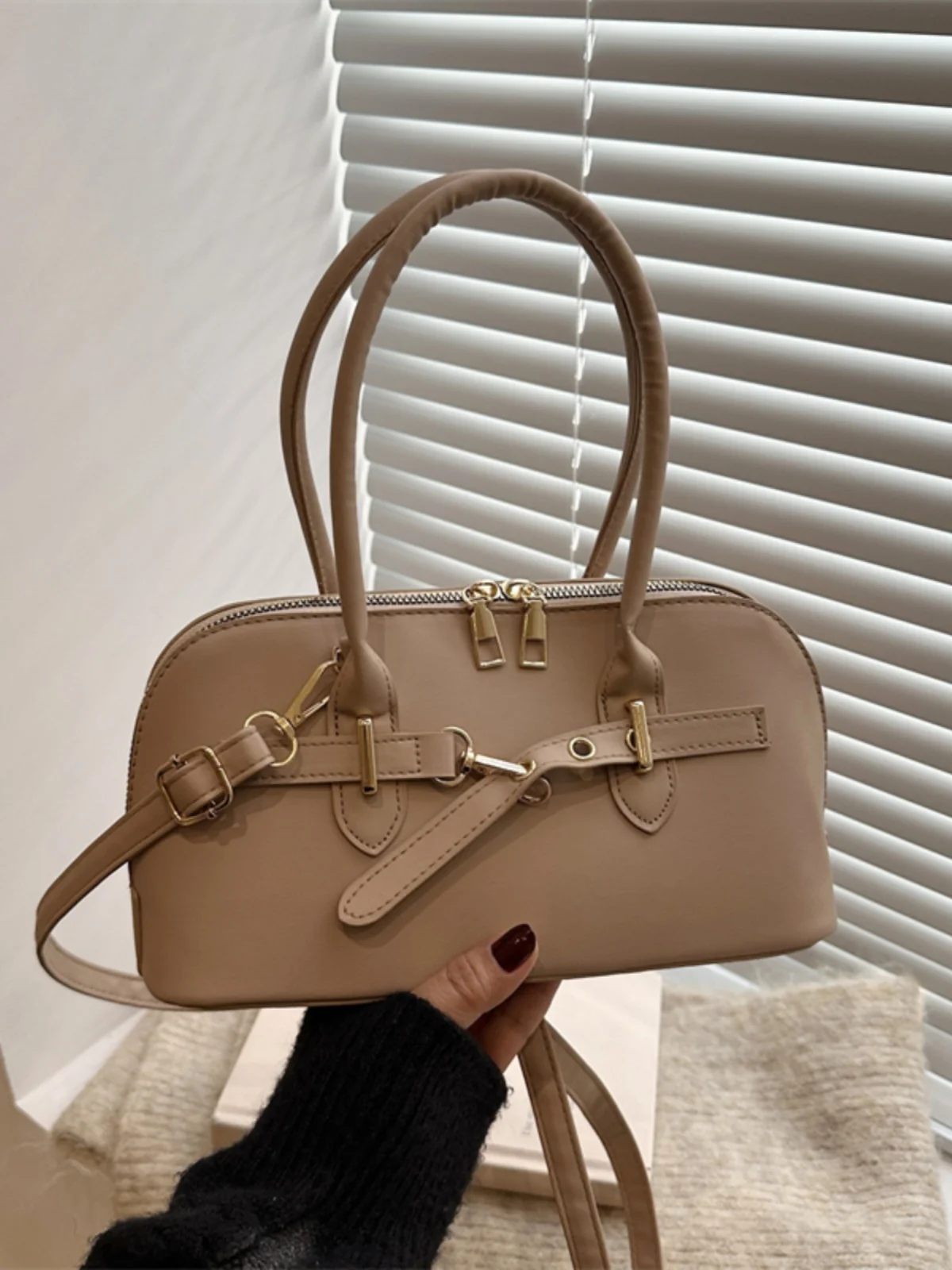 

Современная женская сумка ell aped, модная сумка для боулинга, пригородная сумка через плечо, модная сумка через плечо, искусственная кожа, полиэстер