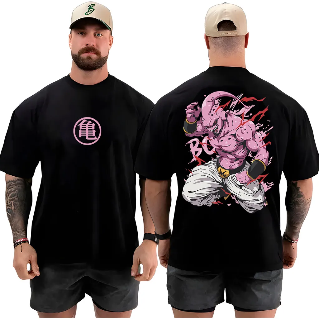 T-shirt estiva con stampa retrò Dragon Ball Uomo Donna Sport casual Allentato Comodo puro cotone Oversize Manica corta Animazione