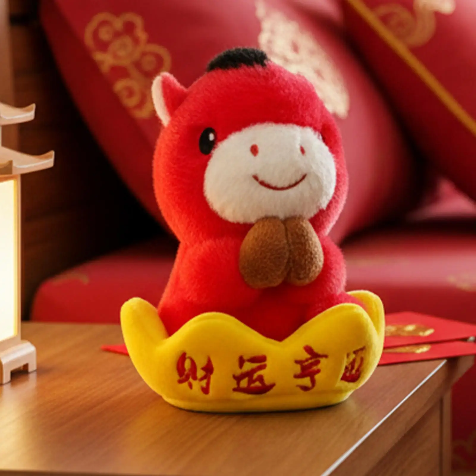 Für Pferd Jahr Maskottchen Puppe Plüsch Spielzeug Frühling Festival Tier Schlüsselbund Ornamente Plüsch Pferd Schlüsselbund Für Kinder Jungen Urlaub