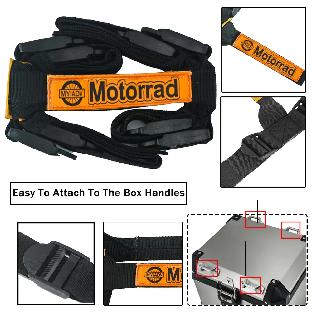 R1200GS R1250GS Adv Motorcycle Handle Rope Panniers Aluminum Side Box Top Case Adjustable For BMW R 1250 1200 GS F850GS G310GS view 4