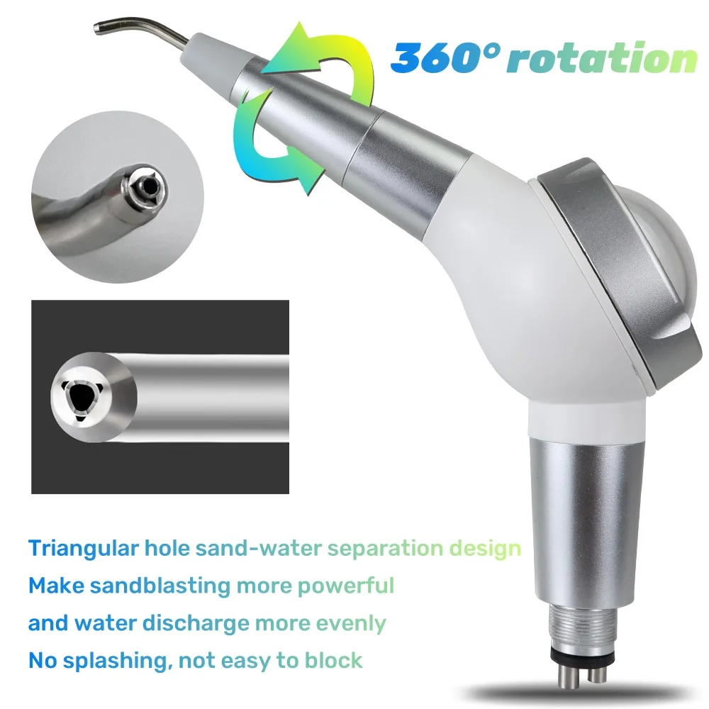 Dental Air Polisher Prophy Jet Teeth Cleaning Sandblaster for Stain and Tartar Removal Dental Prophy Polishing Tool