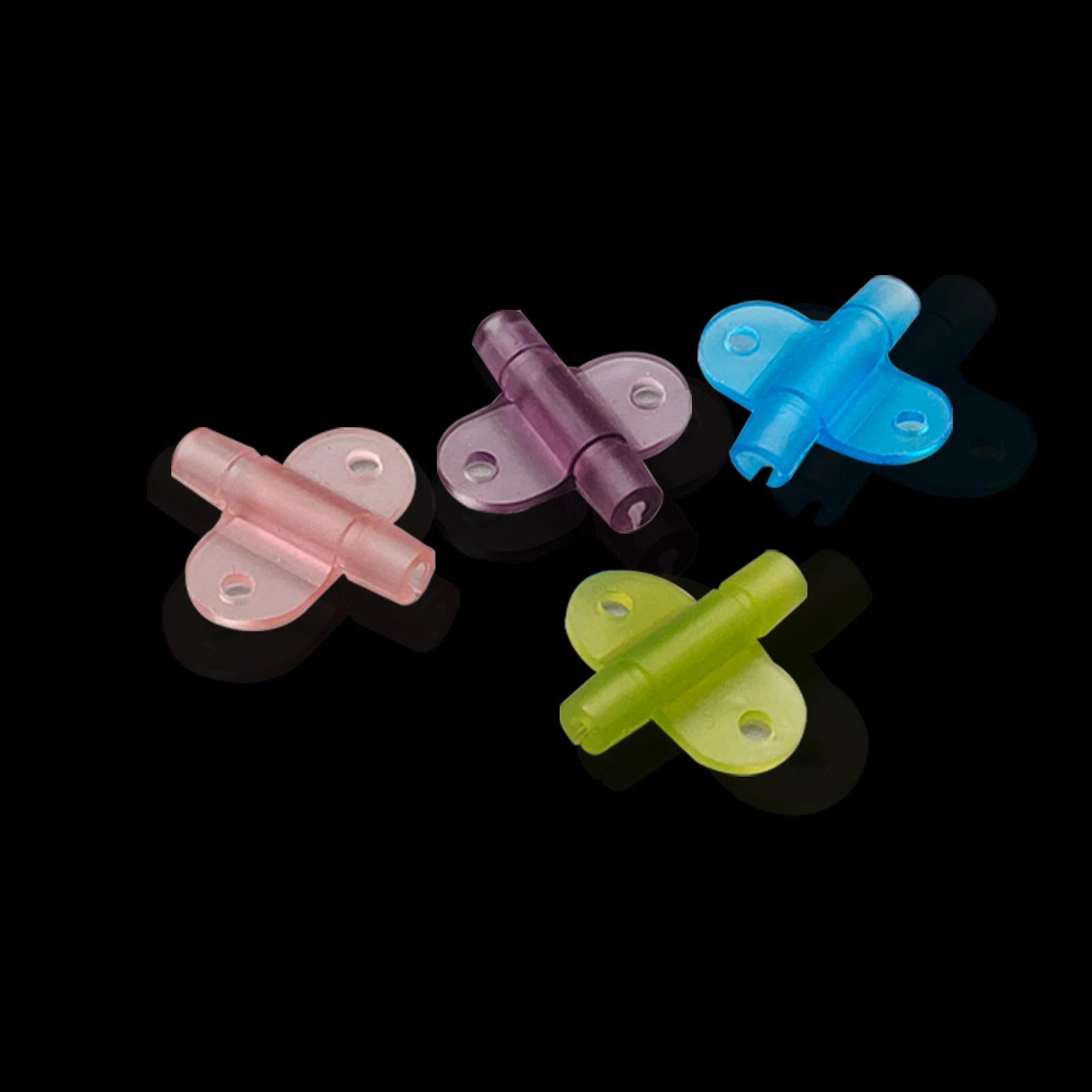 500pcs Butterfly Clip for Luer Tubing and Catheter Systems, Luer Tube Clip, Luer Connector Clip, for Medical and Laboratory Use