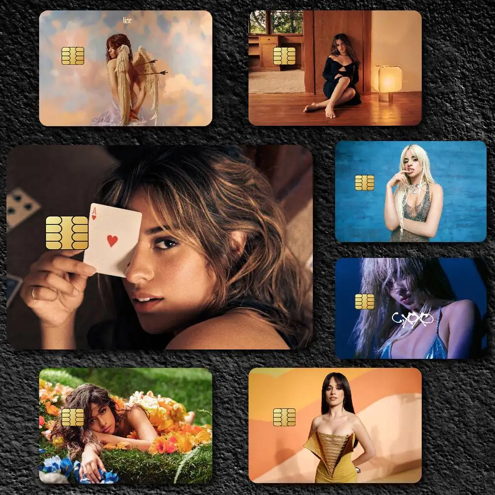 Singer C-Camila Cabello Credit Card Skin Stickers for Bank Card Bus Metro Card Sticker Waterproof Gift