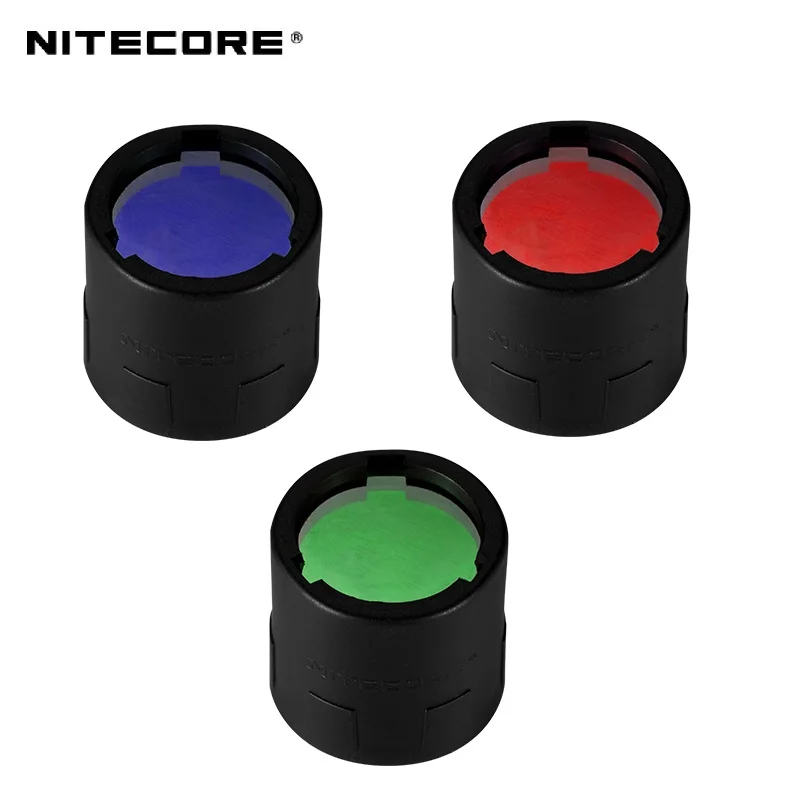 NITECORE NFG20 NFR20 NFB20 Flashlight Color Filter Applicable for Flashlights with a 19.7mm Head Diameter