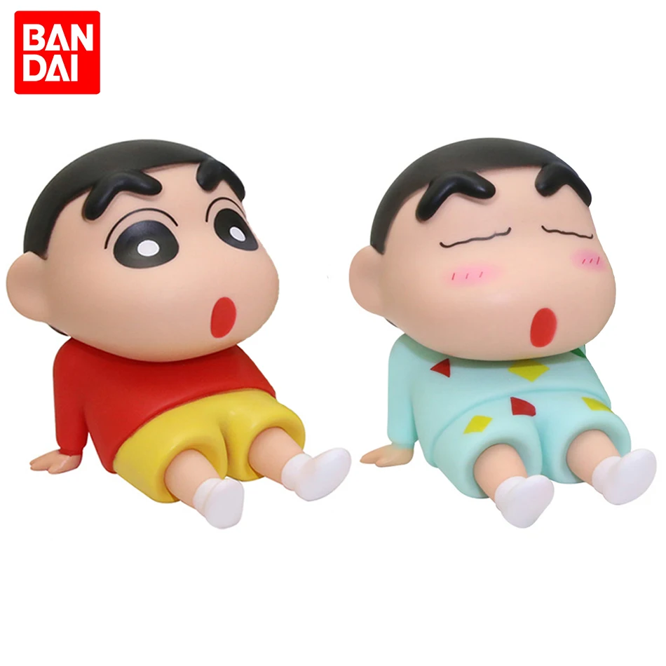 Crayon Shin-Chan Anime Figure Phone Holder Kawaii Desktop Ornaments Phone Support Mini GK Collection Decoration Toys Girls Gifts