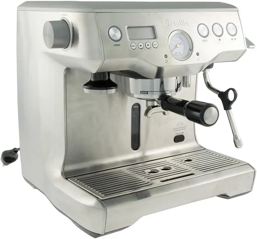 the Dual Boiler Espresso Machine with Dual Milk Heating System, Cappuccino & Latte Machine for Home,Brushed Stainless Steel