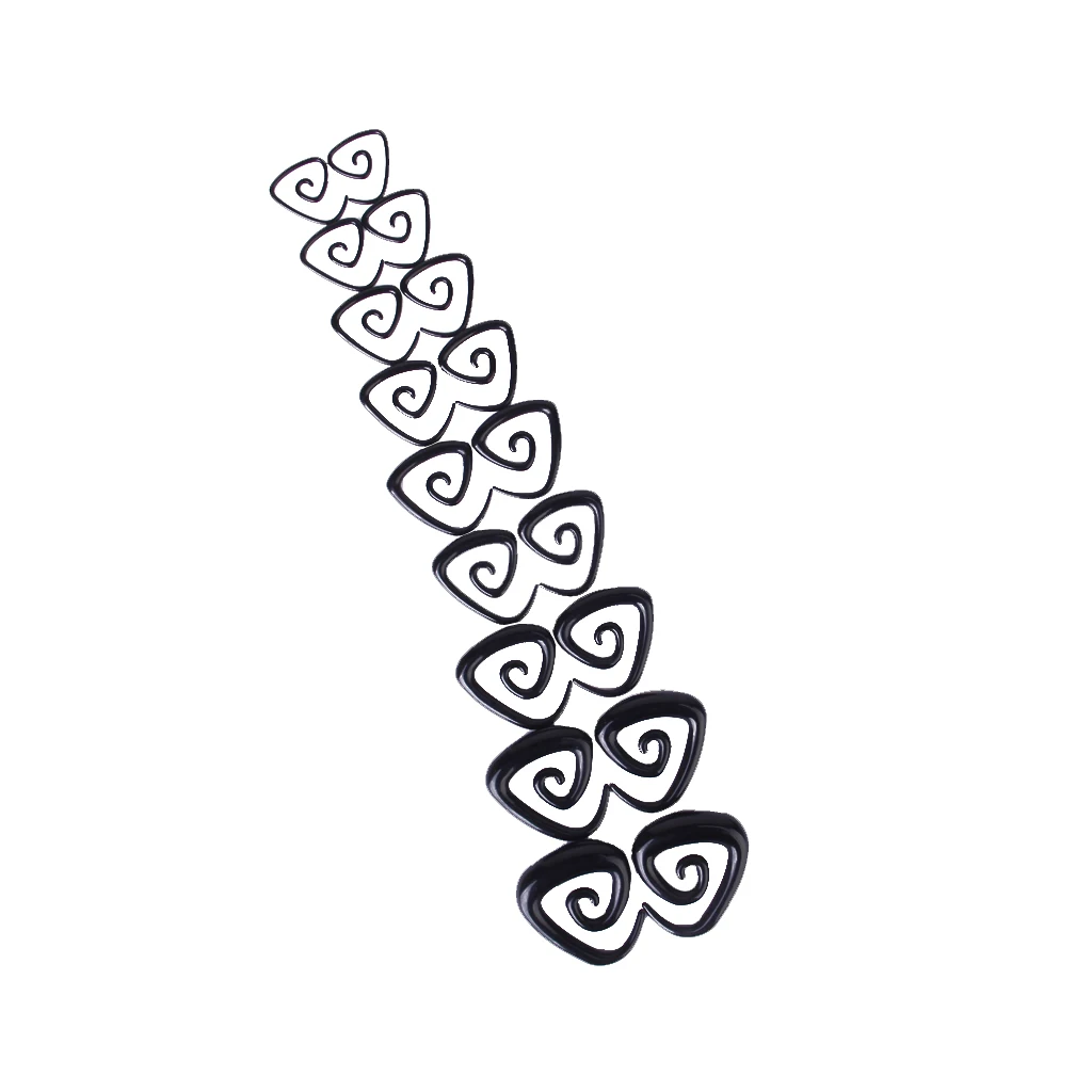 18 szt. Zestaw do rozciągania uszu 14G-00G akrylowy spiralny ślimak Piercing biżuteria — zdjęcie 7