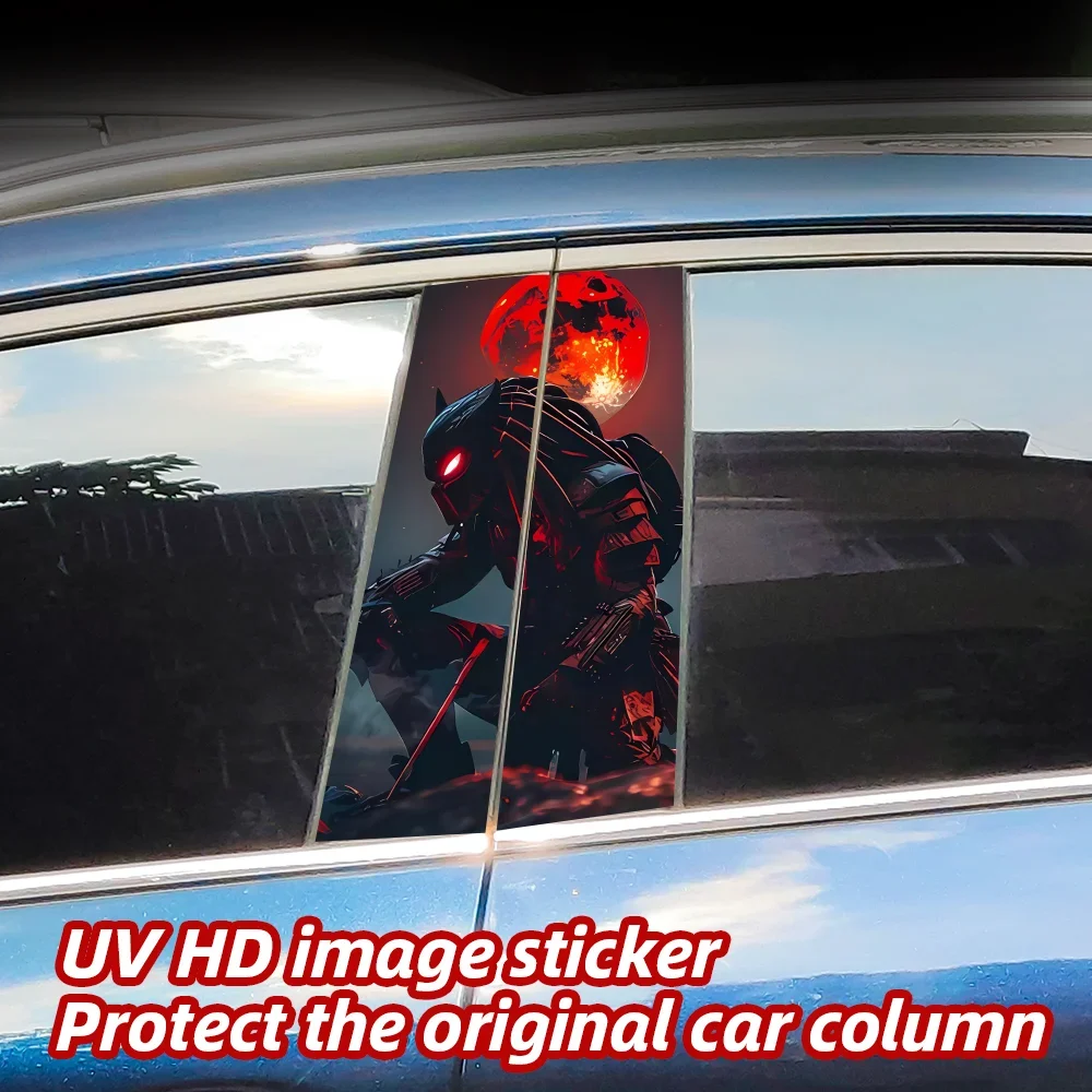 

Predator Car Stickers Auto B-pillar Waterproof Sunscreen Vinyl Decals Auto Center Column Cover Scratches Decor Accessories