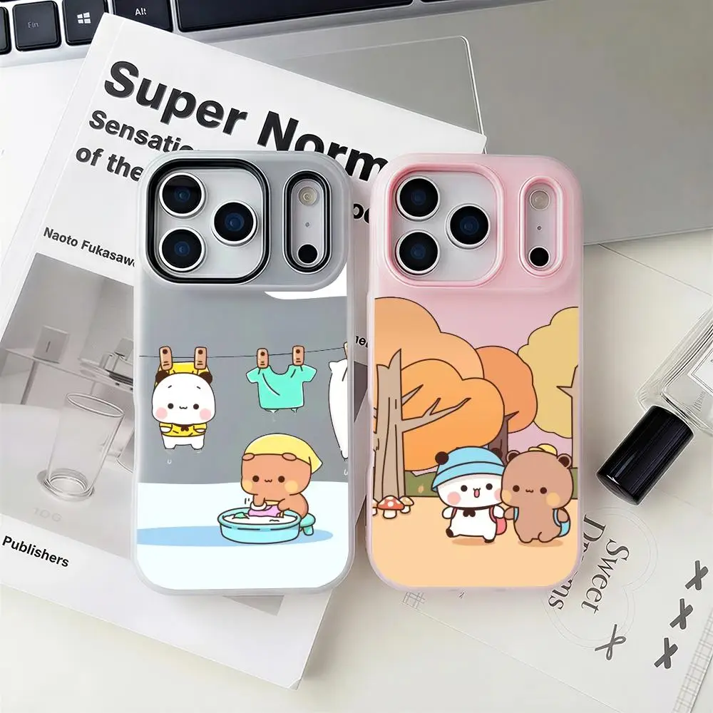 

BuBu DuDuS Phone Case 2-in-1 Detachable Clear Case with Slot for Cards & Photos iPhone 12-17