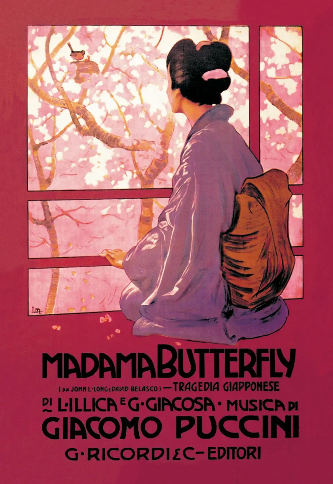 PUCCINI MADAME BUTTERFLY GEISHA Vintage Actor Print Art Canvas Poster For Living Room Decor Home Wall Picture