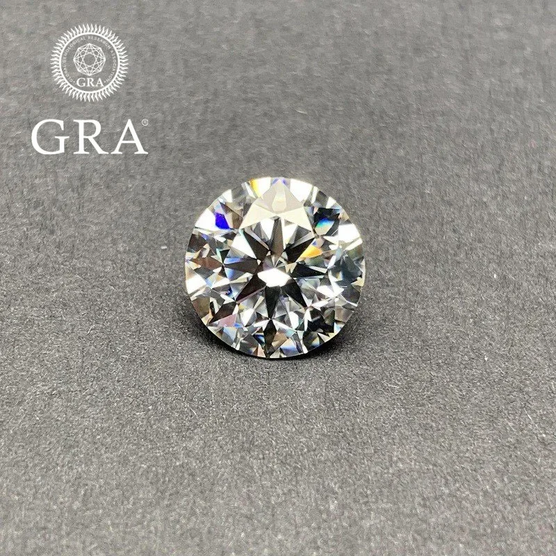 

Moissanite Certified Stone D Color VVS1 Pass Diamond Test With GRA Report Laser Code for Jewelry Making