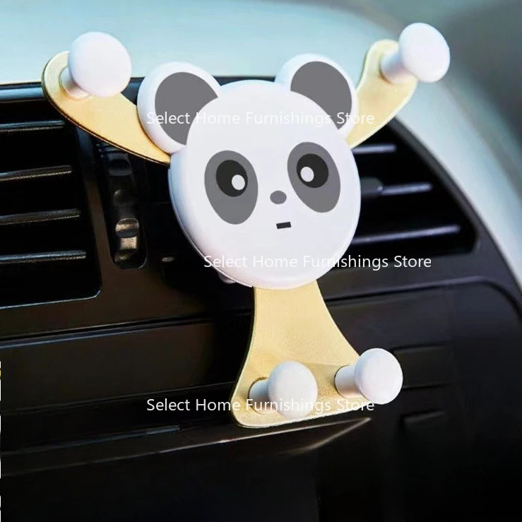 

Подходит для держателя мобильного телефона с мультяшным медведем и гравитацией, в автомобиле с трендом