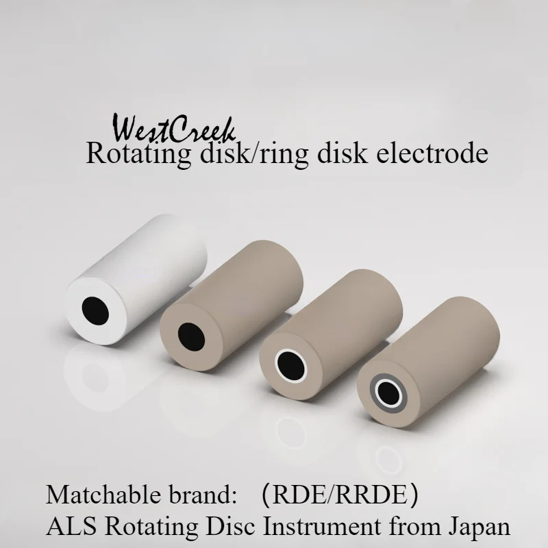 WESTCREEK Rotating circular (ring) disk electrode/RDE/RRDE/internal thread/glassy carbon disk platinum ring PTFE isolation ring