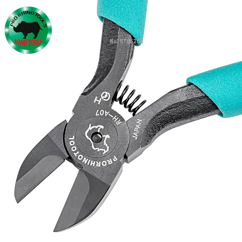 Japanese  RHINO RH-A07 Wire Pliers Save Effort, 5-inch Tungsten Inlaid Steel Diagonal Pliers, Optical Fiber Cutting Pliers