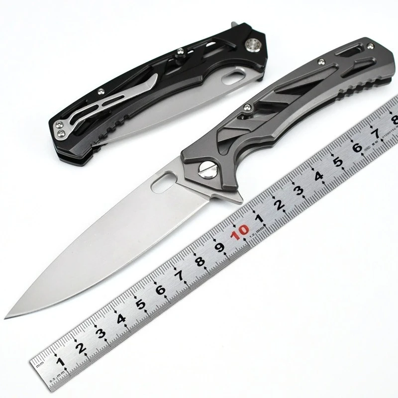 

Blade Stainless Steel Knife Folding Pocket Outdoor Camping Survival Carry Convenient Knives Utility Fruit Self-defense EDC Tool