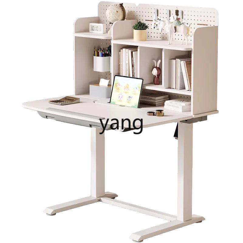 

Yjq Children's Electric Height Adjustable Desk Folding Painting and Writing Student Desk