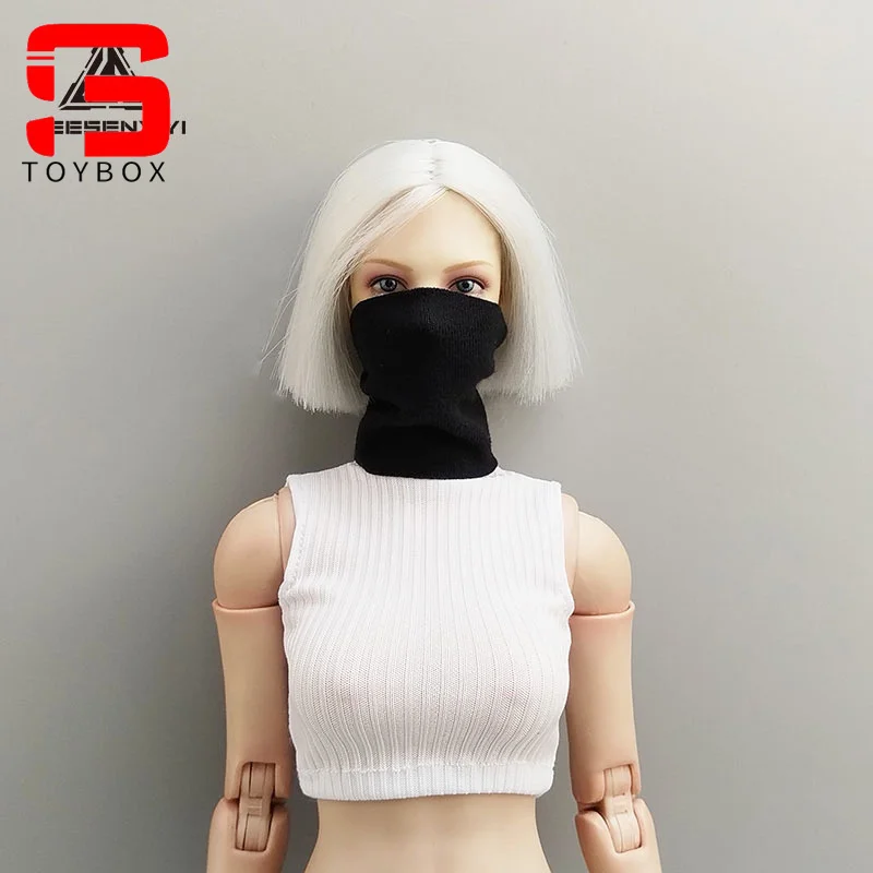 Masque de protection faciale, plusieurs couleurs, écharpe, vêtements, accessoire, modèle adapté au corps de figurine de soldat féminin de 12 pouces, échelle 1/6