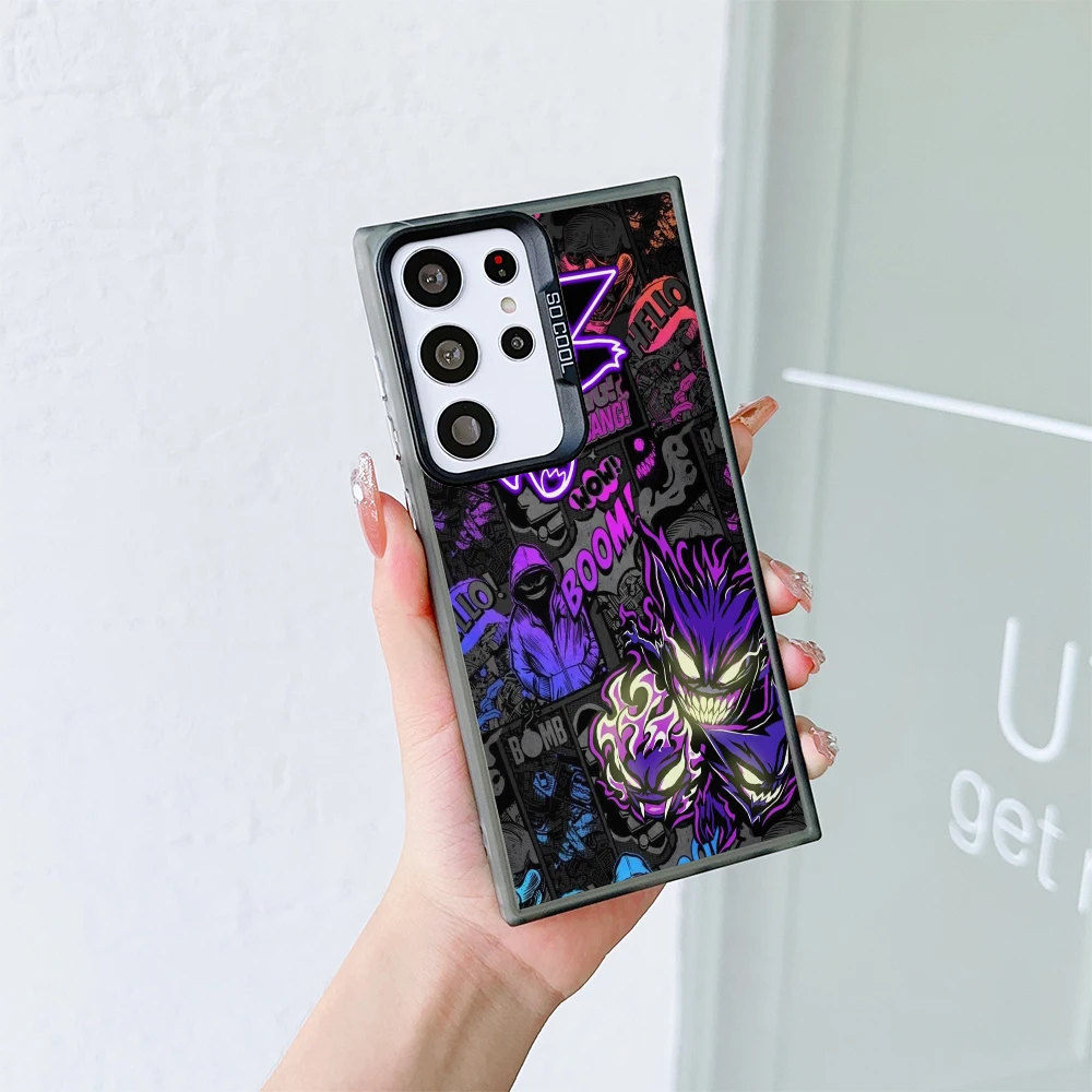 

Phone case for Samsung For Samsung Galaxy S24 S23 S22 S21 S20 Note 20 Ultra Plus FE 5G Colorful Silver Back Phone Case