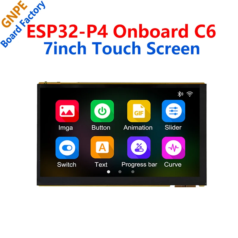 

ESP32 P4 Development Board 7inch Display 7 inch TouchScreen Onboard ESP32-C6/Camera-Port/Speaker-Port