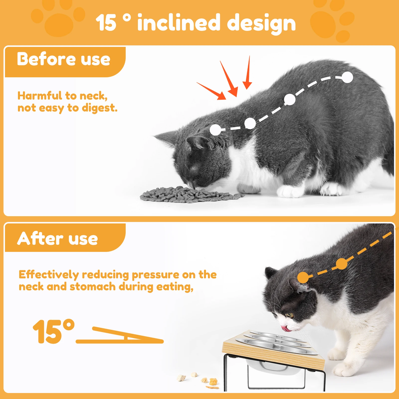 Thumbnail 3 - #18 Trending Elevated Cat Feeding Bowls Right Now