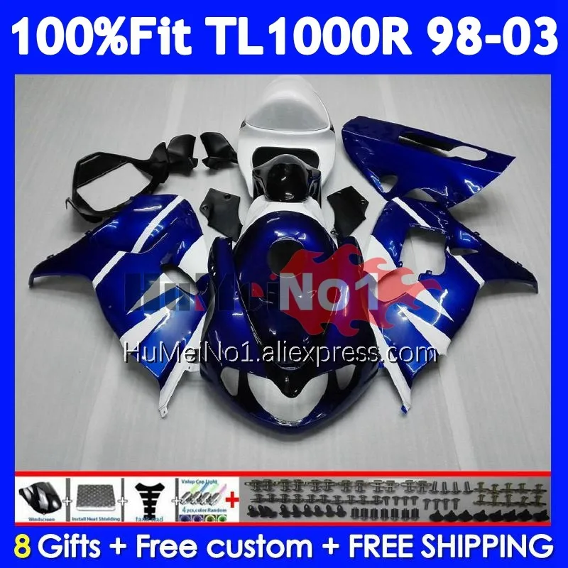 Body For SUZUKI SRAD Factory blue TL1000 TL 1000 R 1000R 123No.14 TL1000R 98 99 01 02 03 1998 1999 2000 2001 2002 2003 Fairings