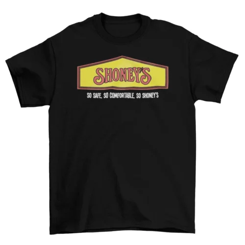 Shoney's T-shirt Cotton Funny TV show Restaurant New