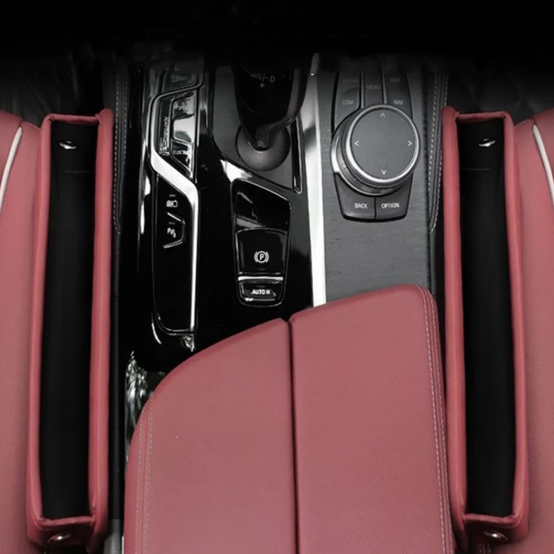 Car Front Seat Slit Catcher Side Seat Gap Filler Organizer Storage Box for BYD Tang Yuan Song Dolphin Shark Auto Accessories 6
