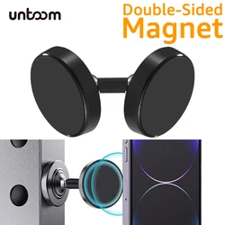Double-sided Magnetic Phone Holder For iPhone 14 13 Samsung Xiaomi Dual Magnet Phone Mount Stand for Gym Kitchen Metal Surface