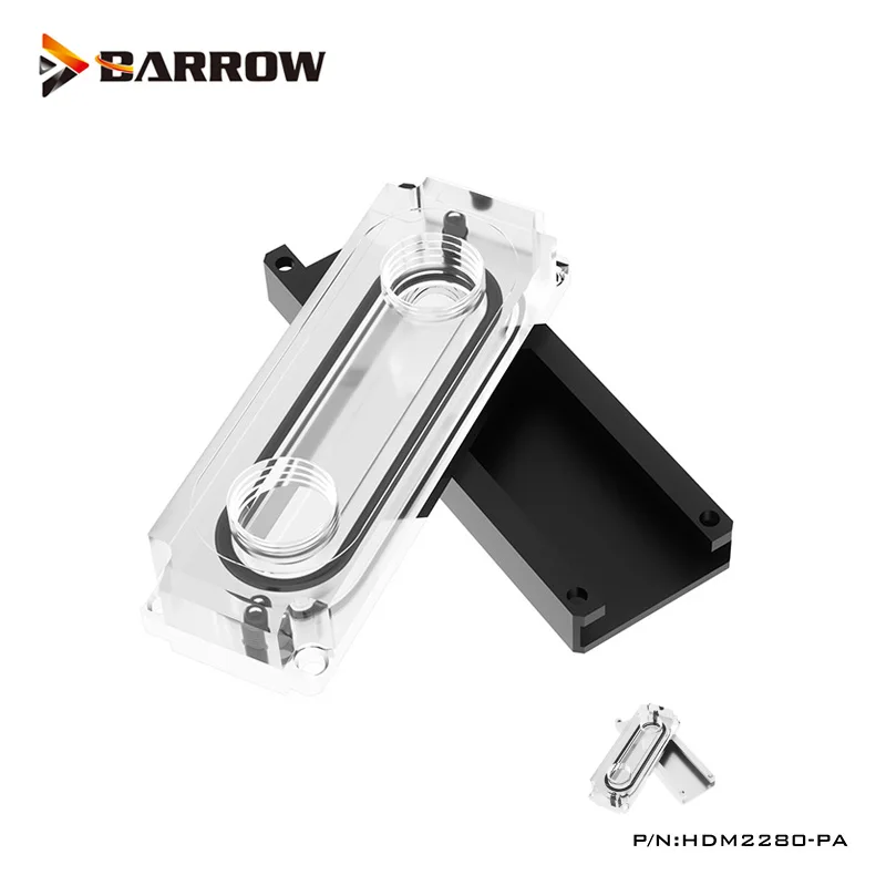 Barrow Water Block For 2280 \ 22110 PCI-E SSD \ SATA M.2 M2 SSD Hard Disk Cooler Heat Dissipation 80mm/110mm ,HDM2280-PA