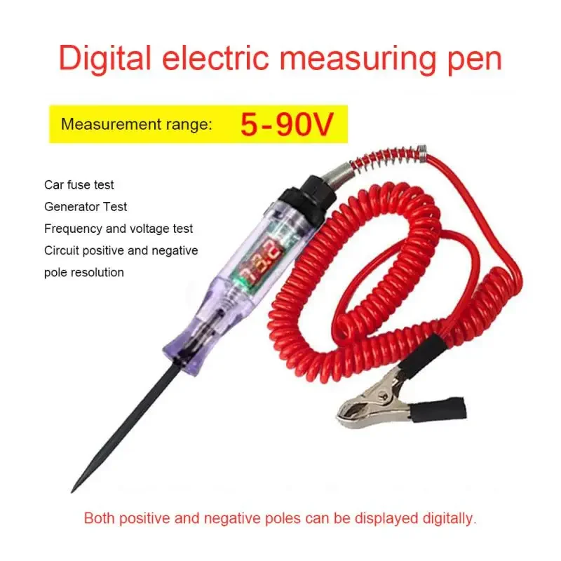 6V 24V Car Truck Voltage Circuit Tester Auto Tools Car Diagnostic Probe Test Pen Light Bulb Electric Measuring Pen Tools