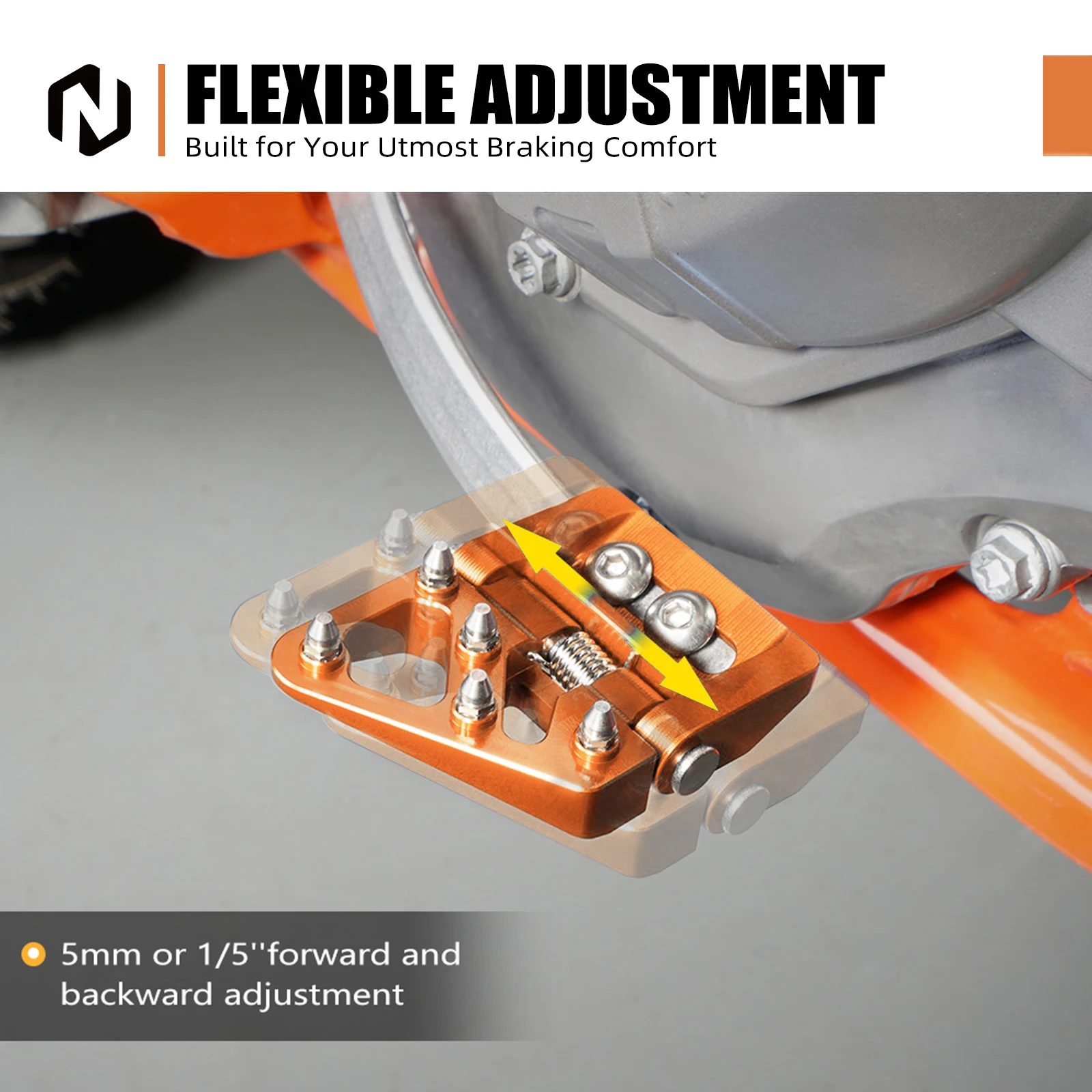 NICECNC لـ KTM EXC 300 EXC 250 EXCF 350 EXC 450 SX 125 SXF 250 SXF 450 XCW 300 TPI ستة أيام 2017-2024 طرف بدال فرامل قابل للطي