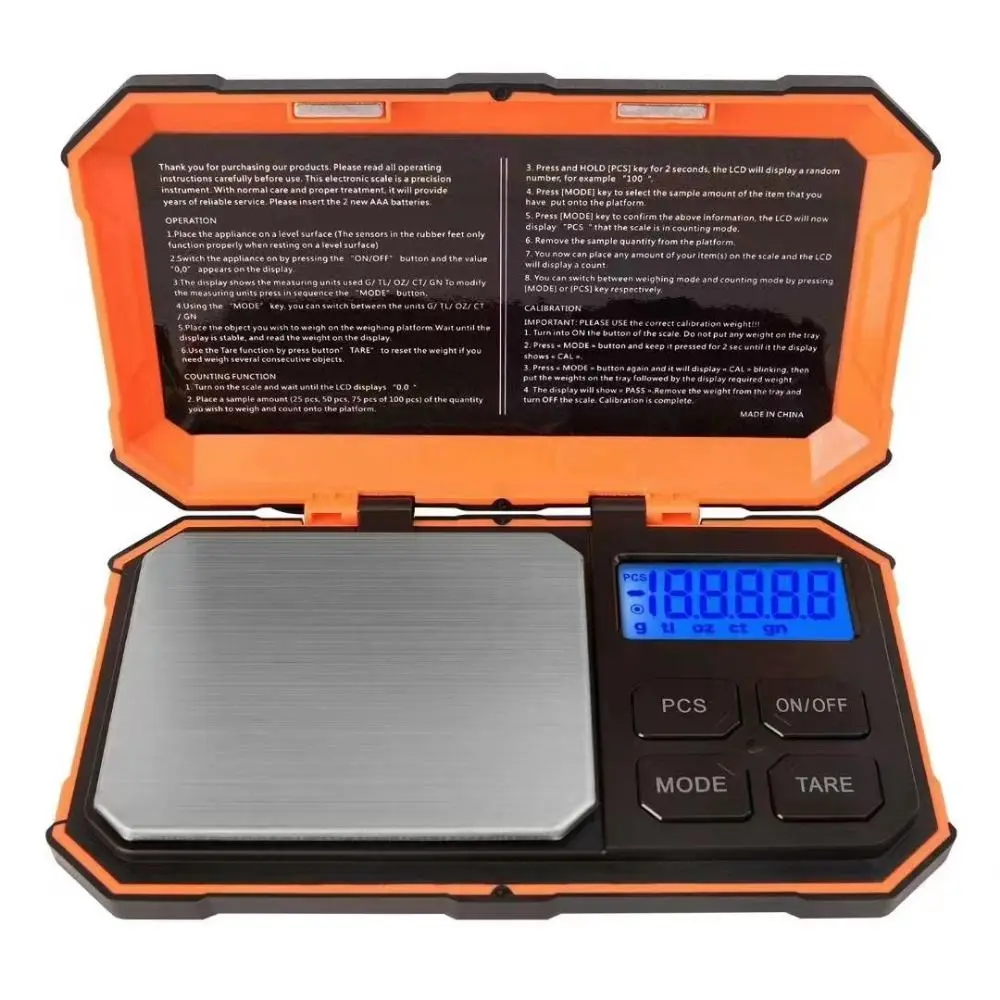 500g 0.01g Electronic Scales High Precision Graduation Jewelry Scale with LCD Display Balance Digital Scale