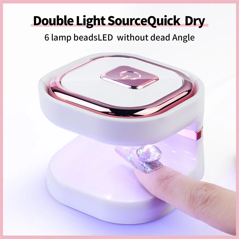 

6W UV Nail Lamp Dryer Mini USB UV LED Lamp Fast Drying Curing Gel Polish Portable Fast Drying Nail Dryer Manicure Tools