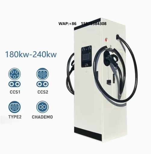 60kw/80kw/120kw/180kw GB/T CCS2 CCS1 Chademo DC EV Charger Fast Electric Vehicle Charging Station
